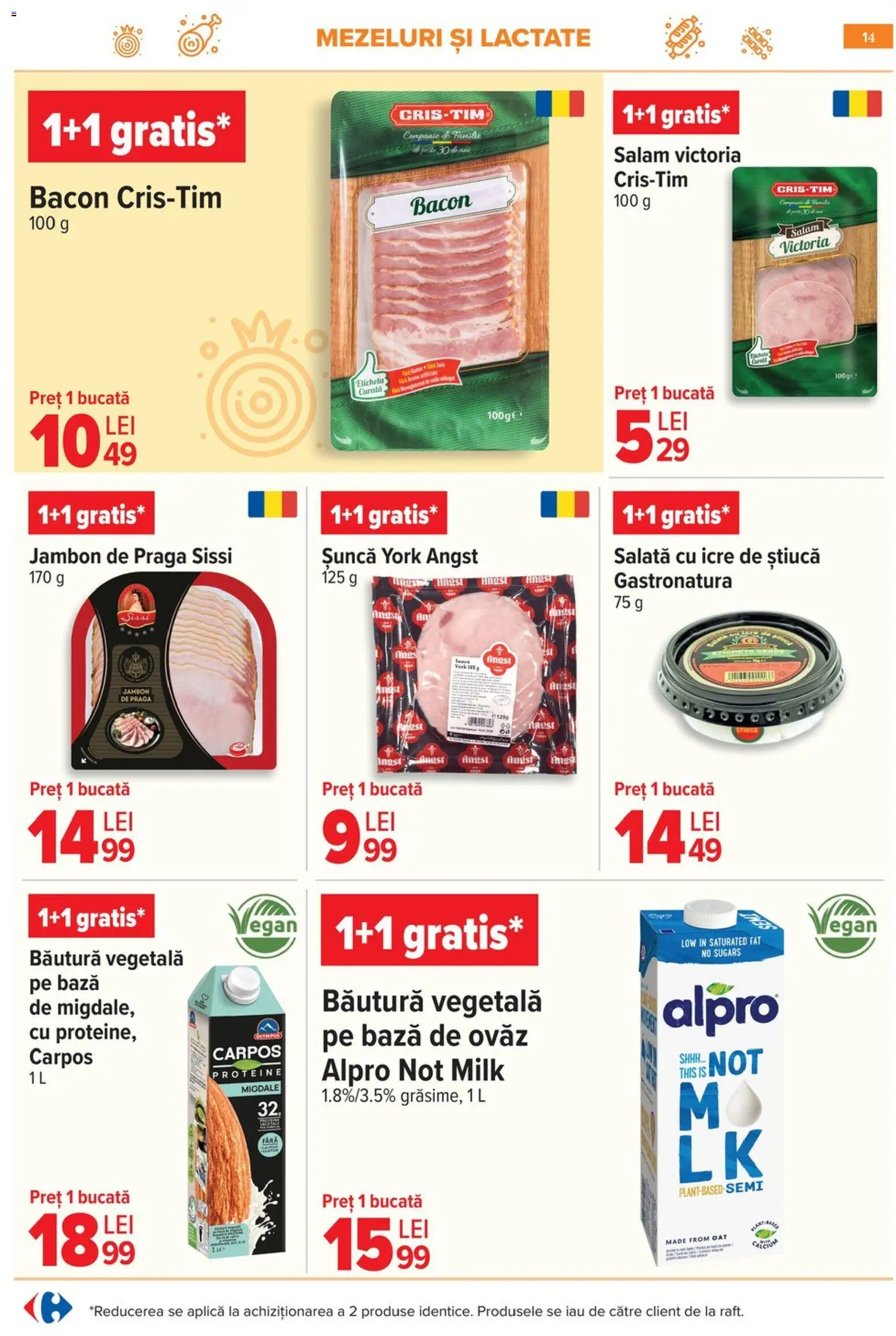 Noul catalog Carrefour – valabil de la 06.05.2026 | Pagină: 17 | Produse: Masaüstü kılıfı, Migdale, Șuncă, Salată