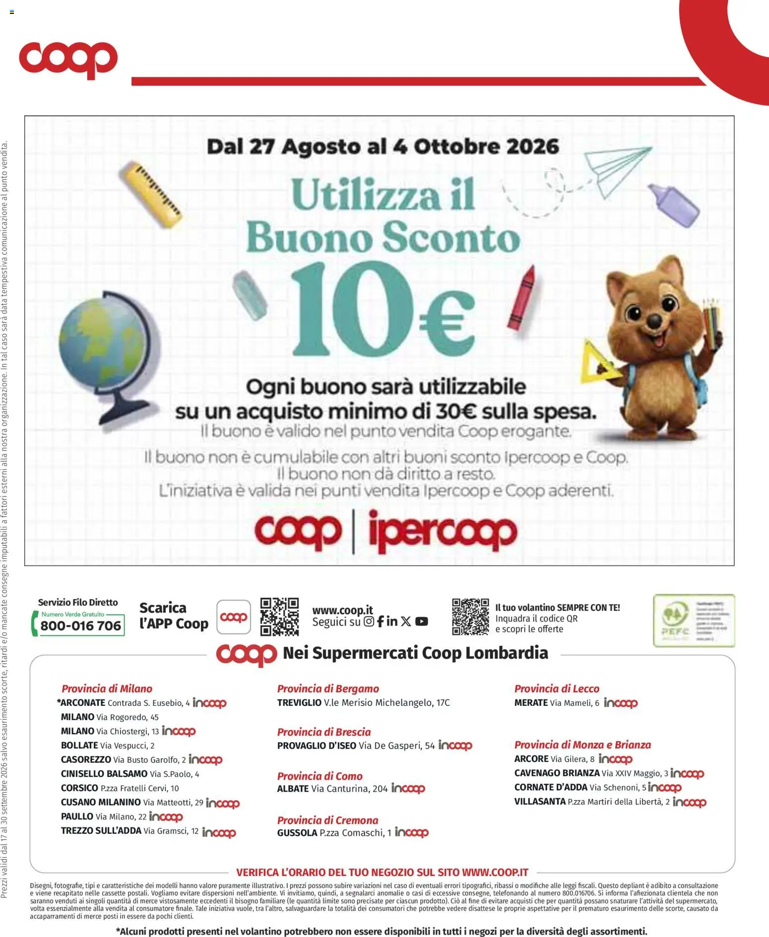 Volantino COOP del 17/09/2026 | Pagina: 10 | Prodotti: Balsamo, Tè, Data