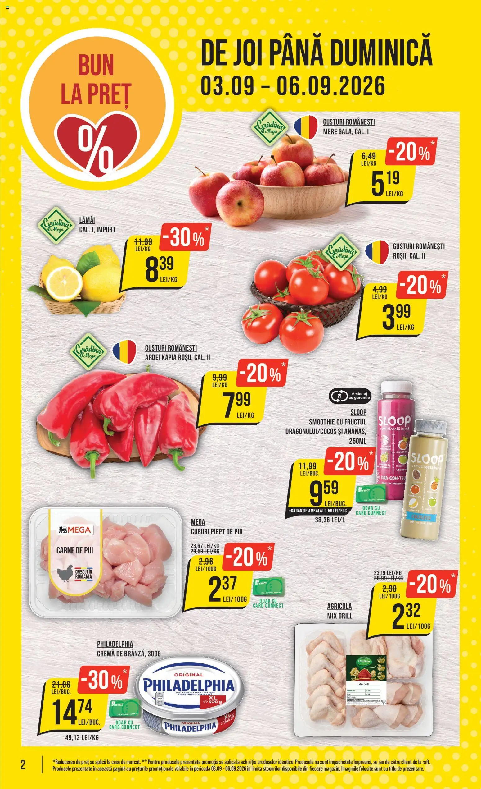 Noul catalog Mega Image – valabil de la 03.09.2026 | Pagină: 2 | Produse: Grill, Aplică, Ardei, Smoothie