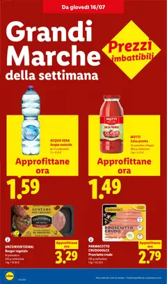 Anteprima del volantino ACQUA VERA Acqua naturale, 6x 2 l confezione valido a partire dal 16/07/2026 | Pagina: 16