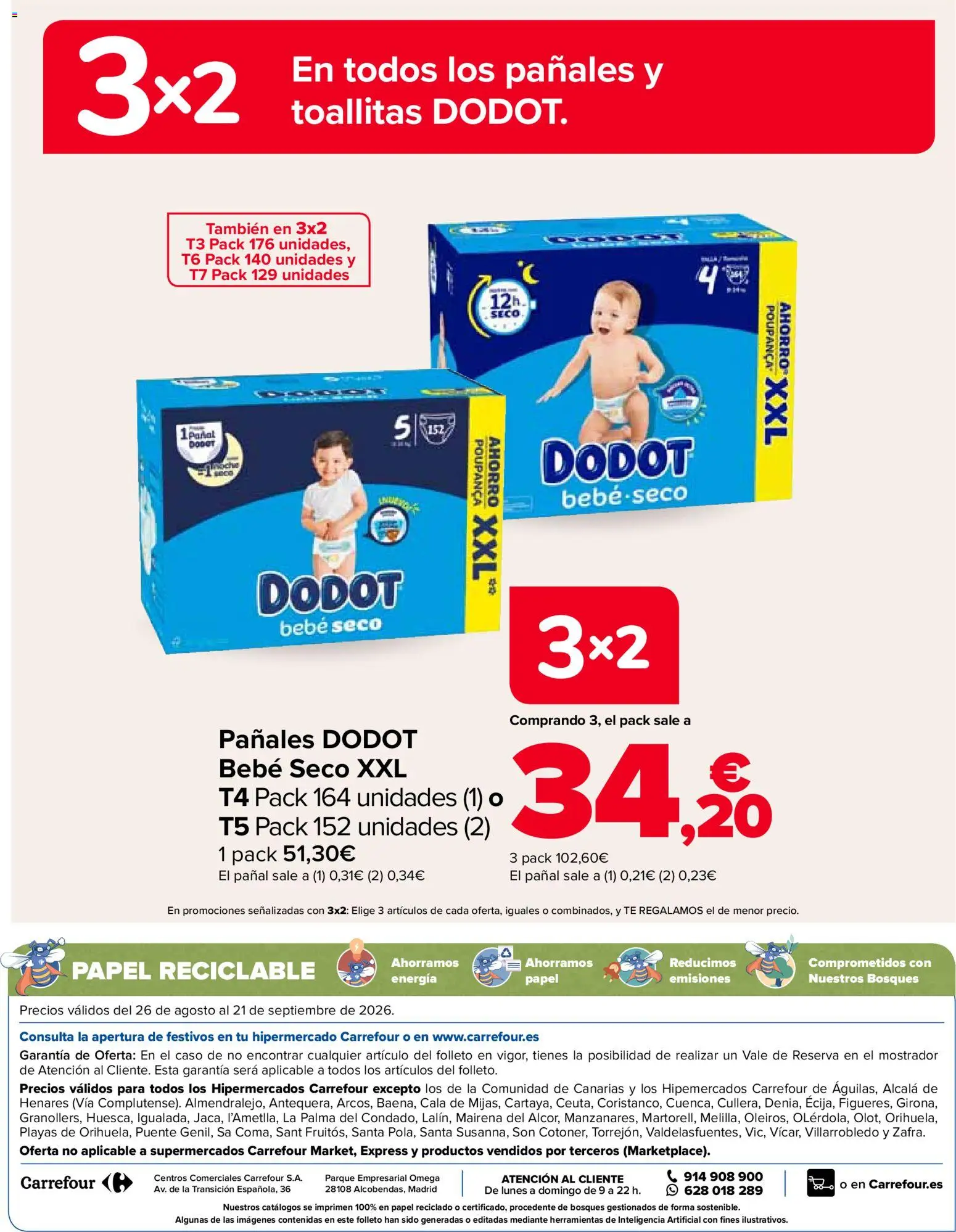 Carrefour folleto Bebé │ válido desde el 26/08/2026 | Página: 42 | Productos: Omega, Té, Herramientas, Pañales