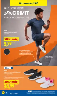 Pogląd oferty "Lidl Katalog" - ważna od 29.06.2026 | Strona: 36 | Produkty: Buty sportowe, Buty