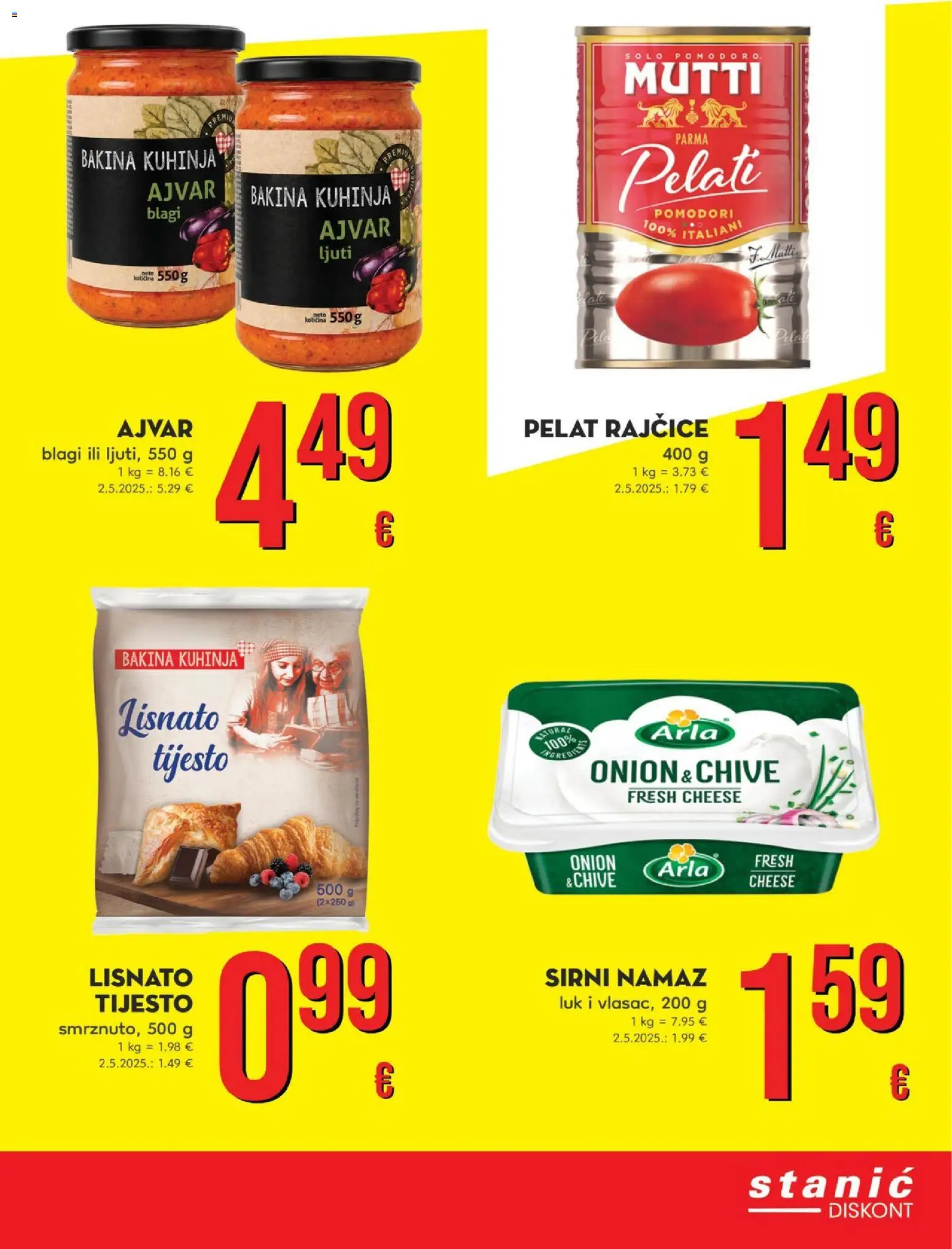 Stanić Diskont katalog | vrijedi od 15.10.2026 | Stranica: 17 | Proizvodi: Tijesto, Luk, Kuhinja, Namaz