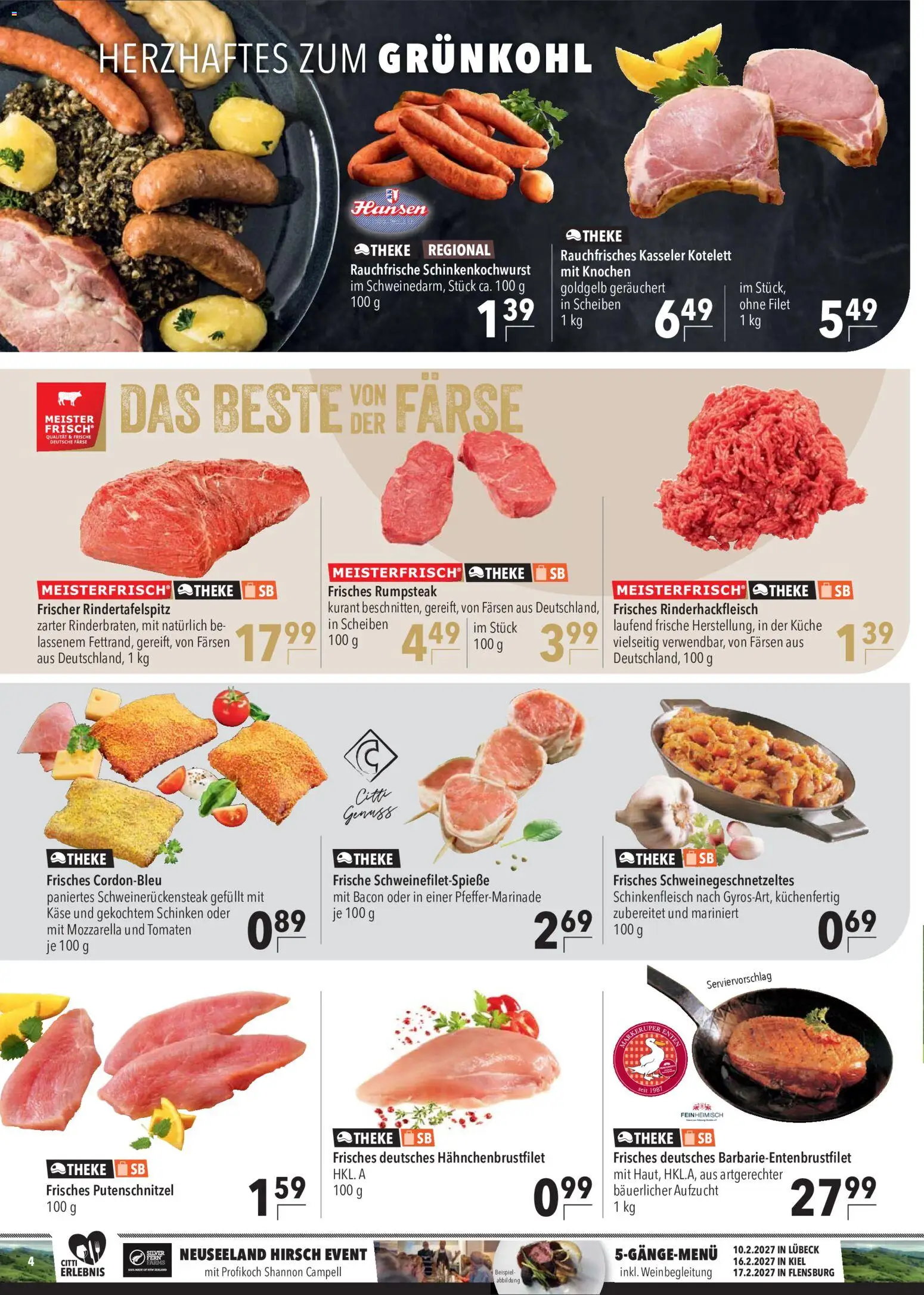 CITTI Markt Prospekt – gültig ab 21.10.2026 | Seite: 4 | Produkte: Käse, Theke, Tomaten, Putenschnitzel
