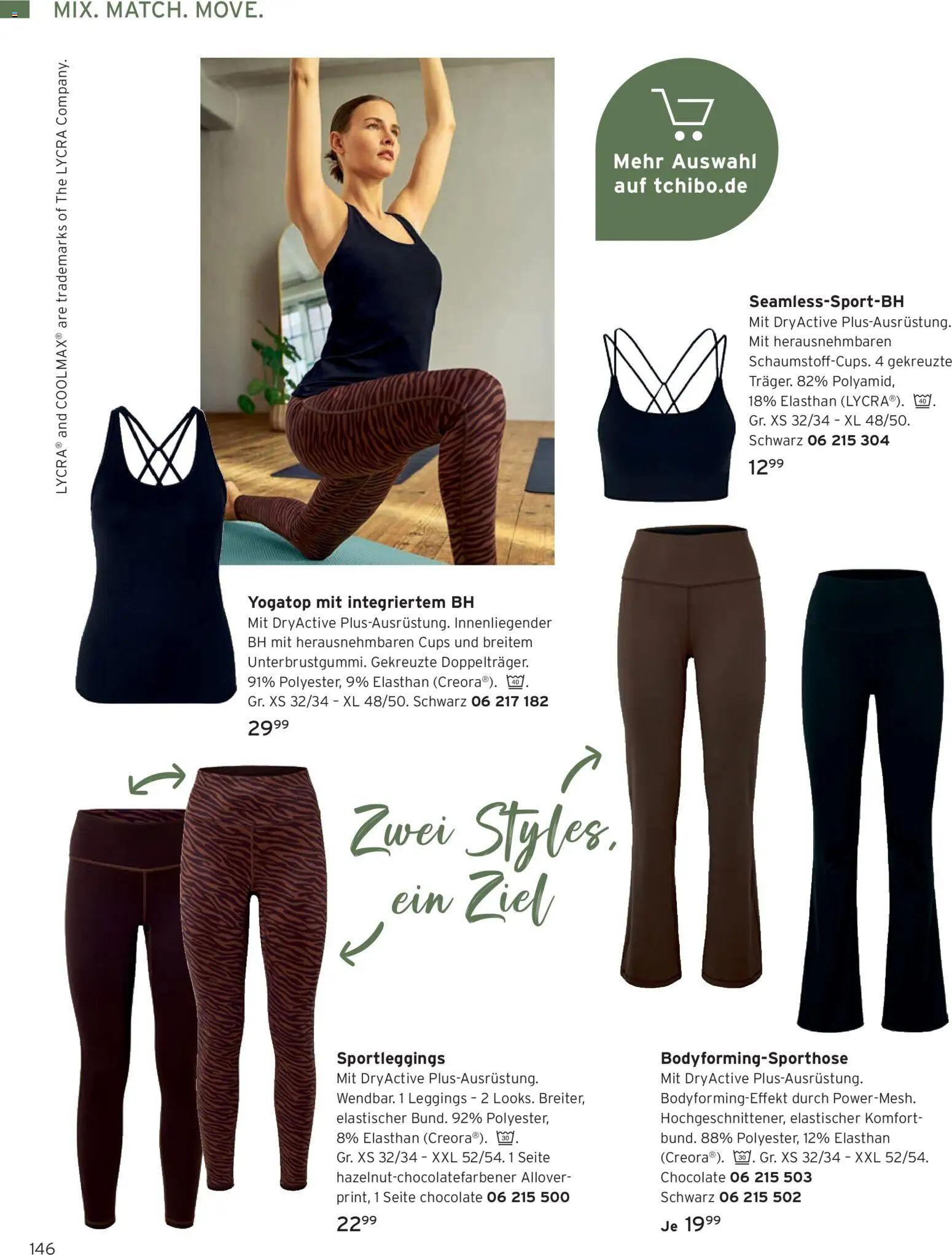 Angebote Tchibo – gültig ab 01.06.2026 | Seite: 146 | Produkte: BH, Leggings