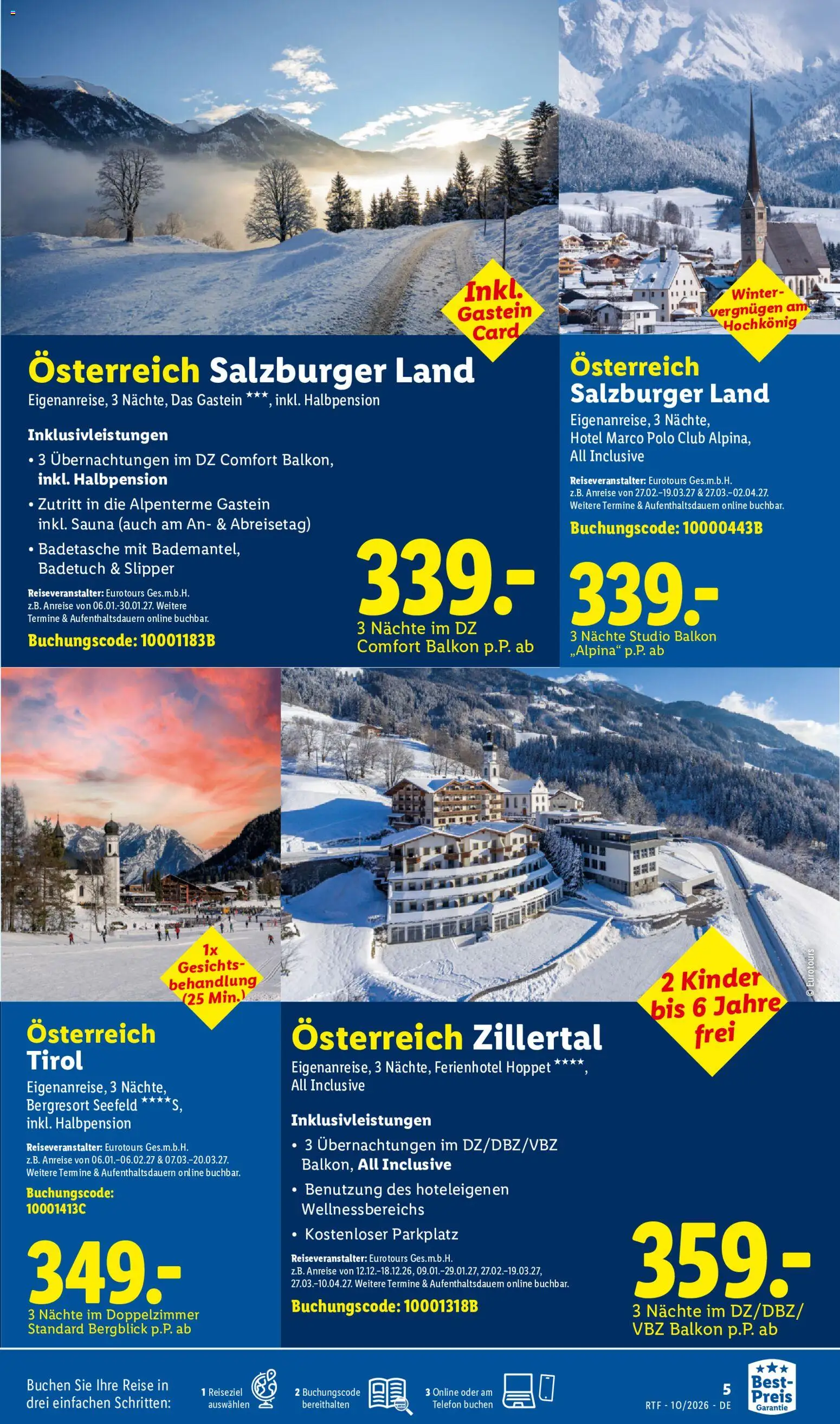 Lidl Reisen Oktober/November Reise-Highlights – gültig ab 14.10.2026 | Seite: 5 | Produkte: Telefon