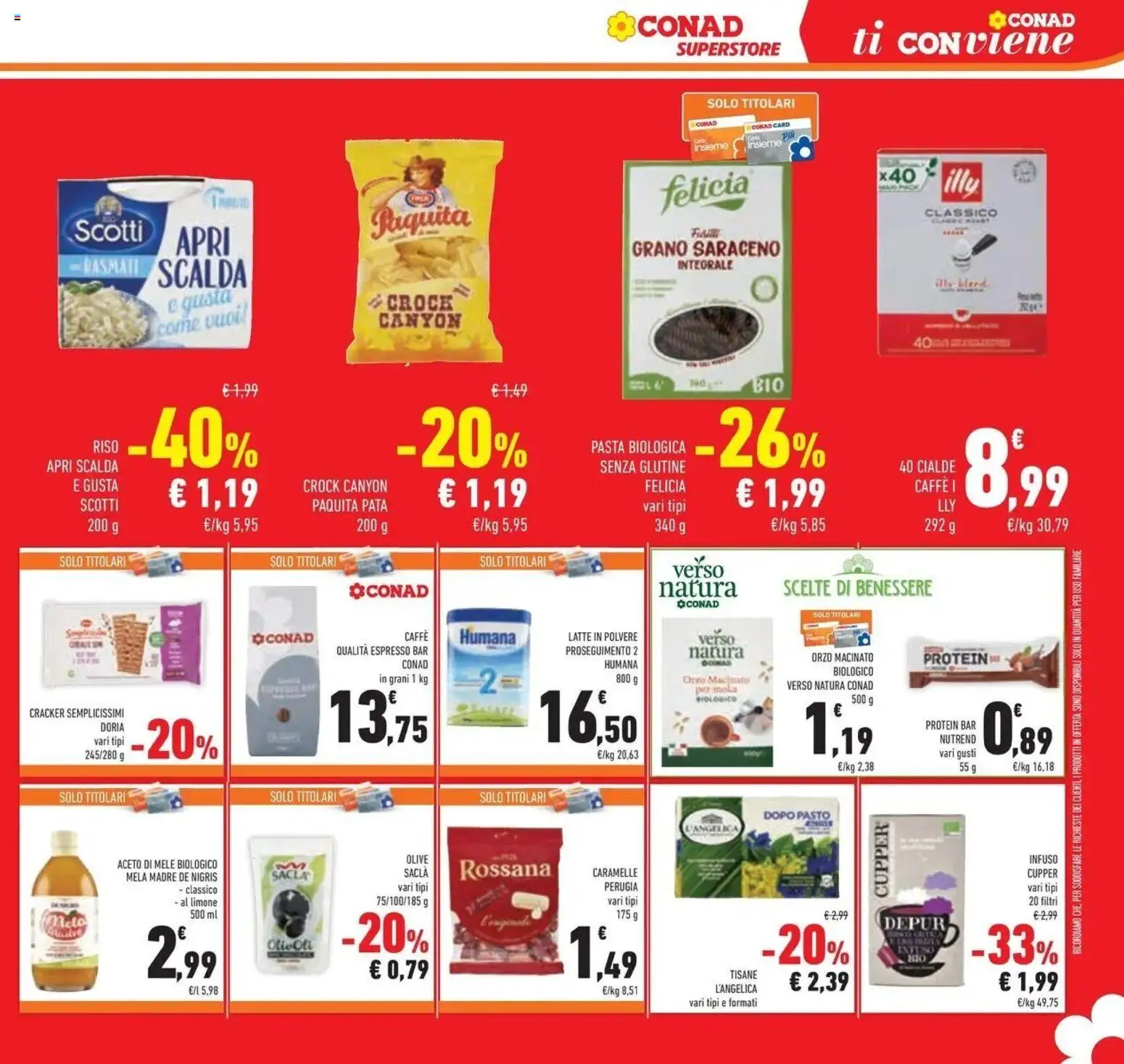 Anteprima volantino Conad dal 07/10/2026 prossima settimana | Pagina: 47 | Prodotti: Latte in polvere, Latte, Limone, Olive