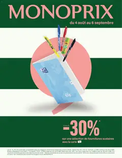 Monoprix - Prévisualisation de Monoprix - Guide de rentree valide à partir de 04/08/2026
