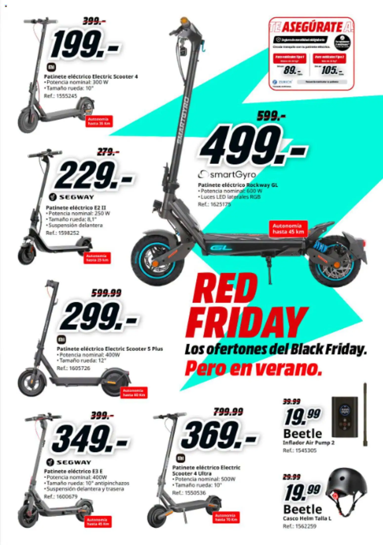 Media Markt folleto │ válido desde el 25/06/2026 | Página: 23 | Productos: Patinete, Té, Inflador, Ελιές