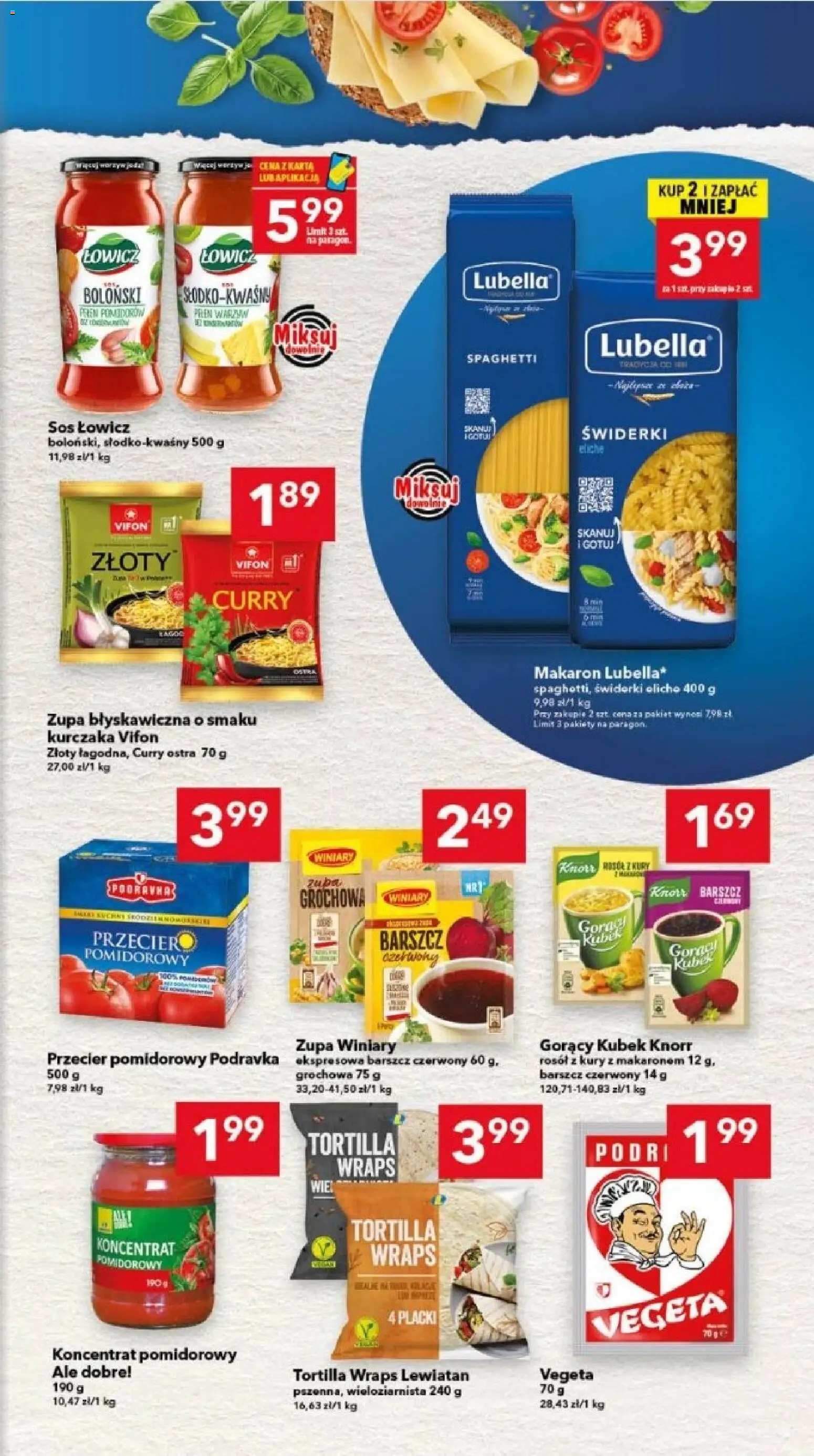 Lewiatan gazetka - Legnica od 21.05.2026 | Strona: 5 | Produkty: Barszcz, Przecier pomidorowy, Tortilla, Sos