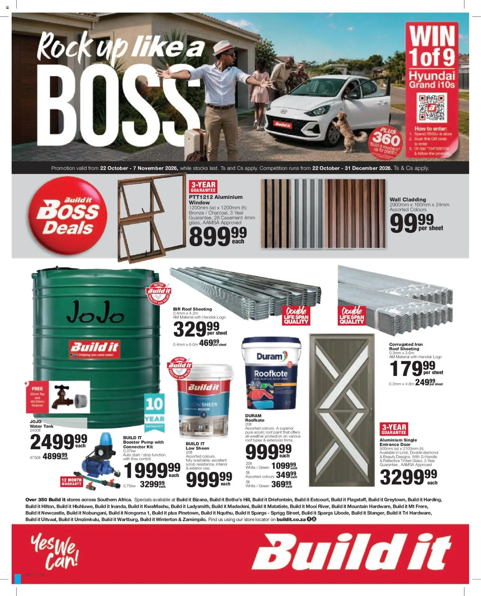 New Build It catalogue – valid from 22/10/2026 | Page: 1 | Products: Iron, Paint, Cladding, Scrub