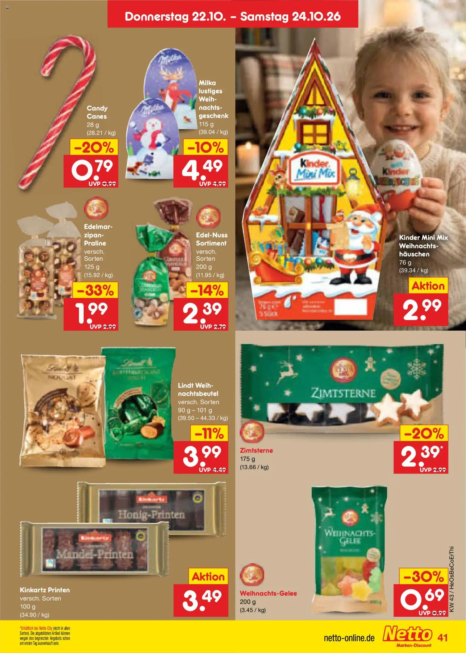 Netto Marken-Discount Prospekt – gültig ab 19.10.2026 | Seite: 55 | Produkte: Lindt