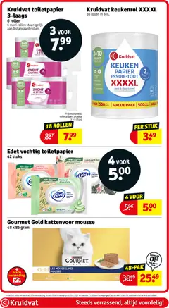 Kruidvat - Kruidvat Nederland - Kruidvat folder 40 - 28 september 2026 t/m 4 oktober 2026 - preview - Voorbeeld van een folder van Kruidvat, geldig van 29-09-2026 | Pagina: 73 | Producten: Kan, Kattenvoer, Toiletpapier, Aloë Vera
