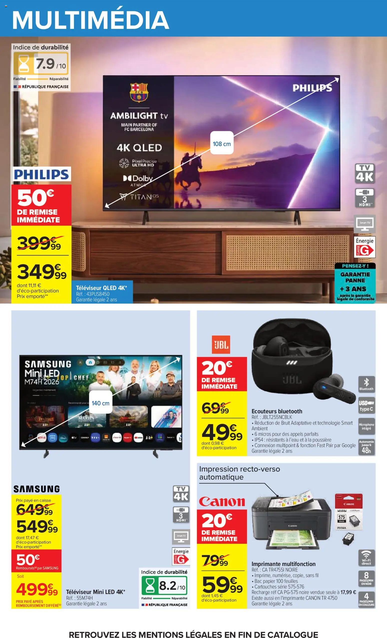 {H1} | Page: 64 | Produits: Télévision, Écouteurs, Microphone, Televiseur