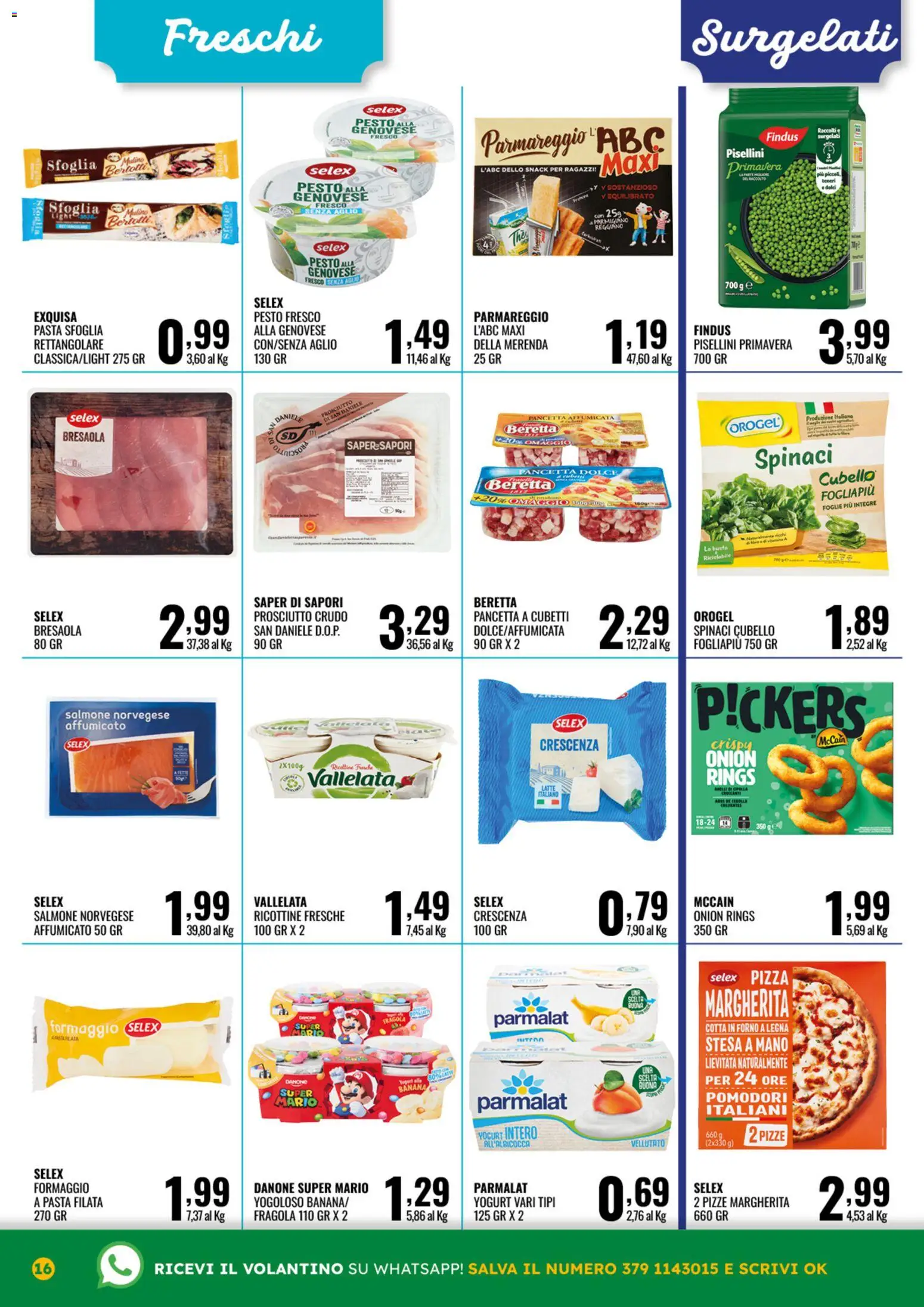 Volantino GECOP del 01.06.2026 | Pagina: 16 | Prodotti: Pizza, Pancetta, Pomodori, Spinaci
