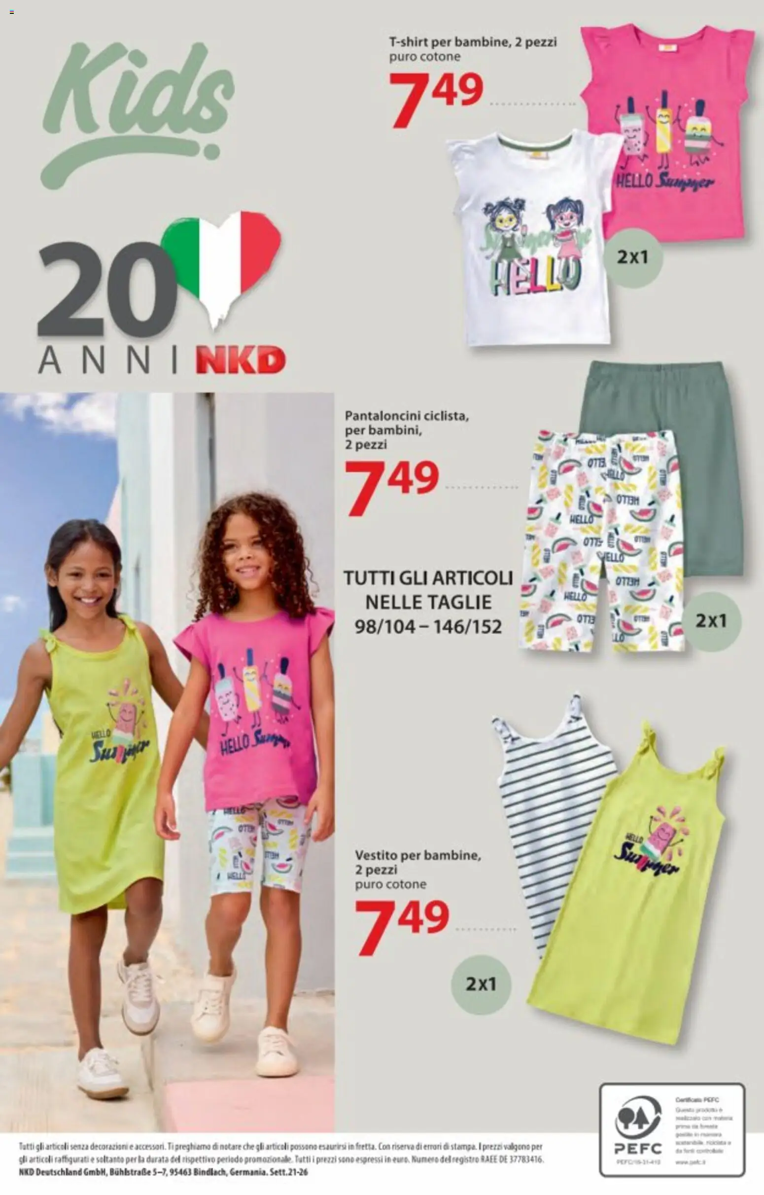 Volantino NKD del 21.05.2026 | Pagina: 10 | Prodotti: Pantaloncini, Vestito, Decorazioni