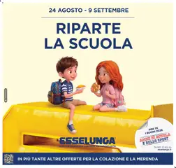 Anteprima del volantino Esselunga S volantino Scuola e Colazione valido a partire dal 24/08/2026