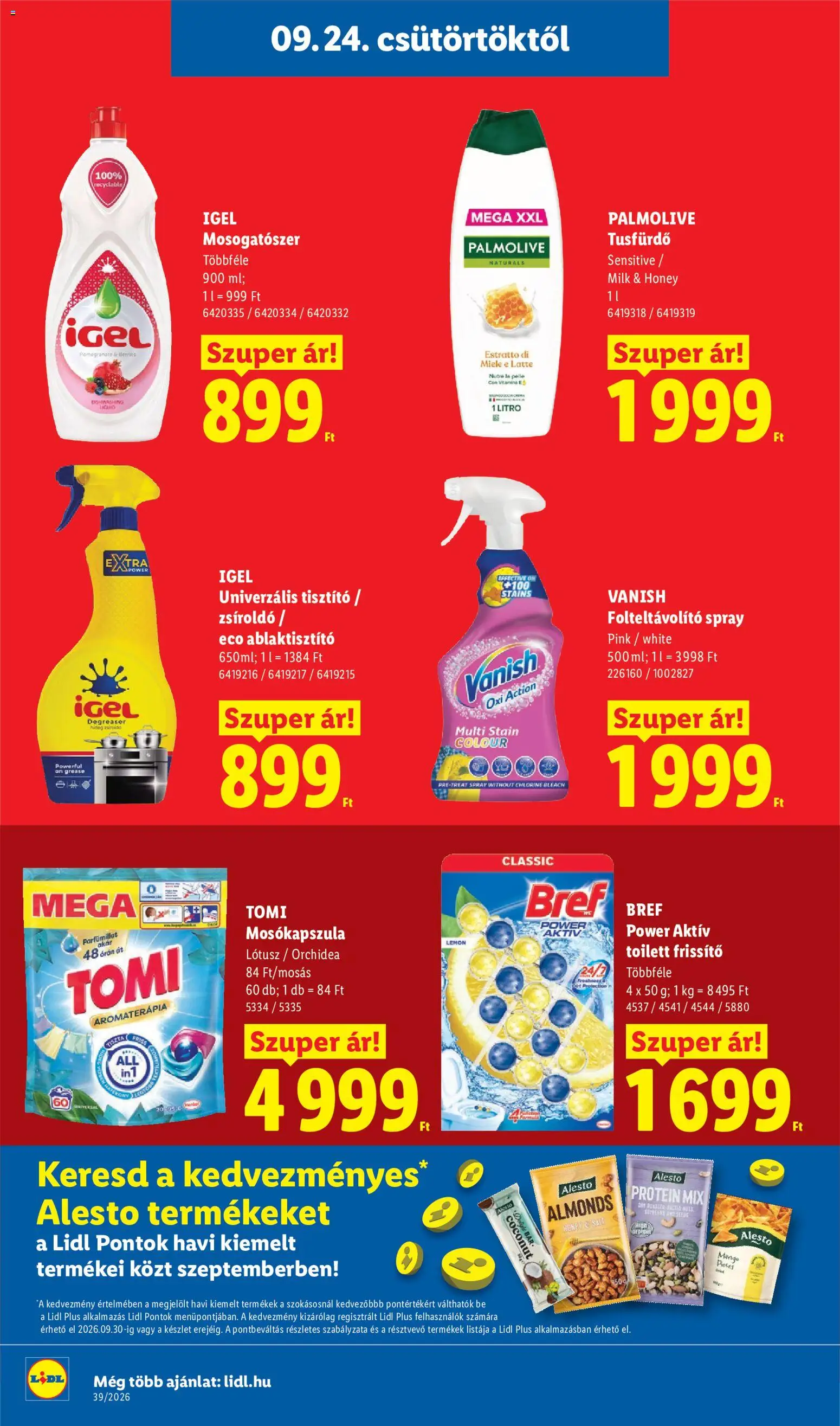 Lidl akciós ujság - amely érvényes a következő dátumtól: 2026.09.24. | Oldal: 18