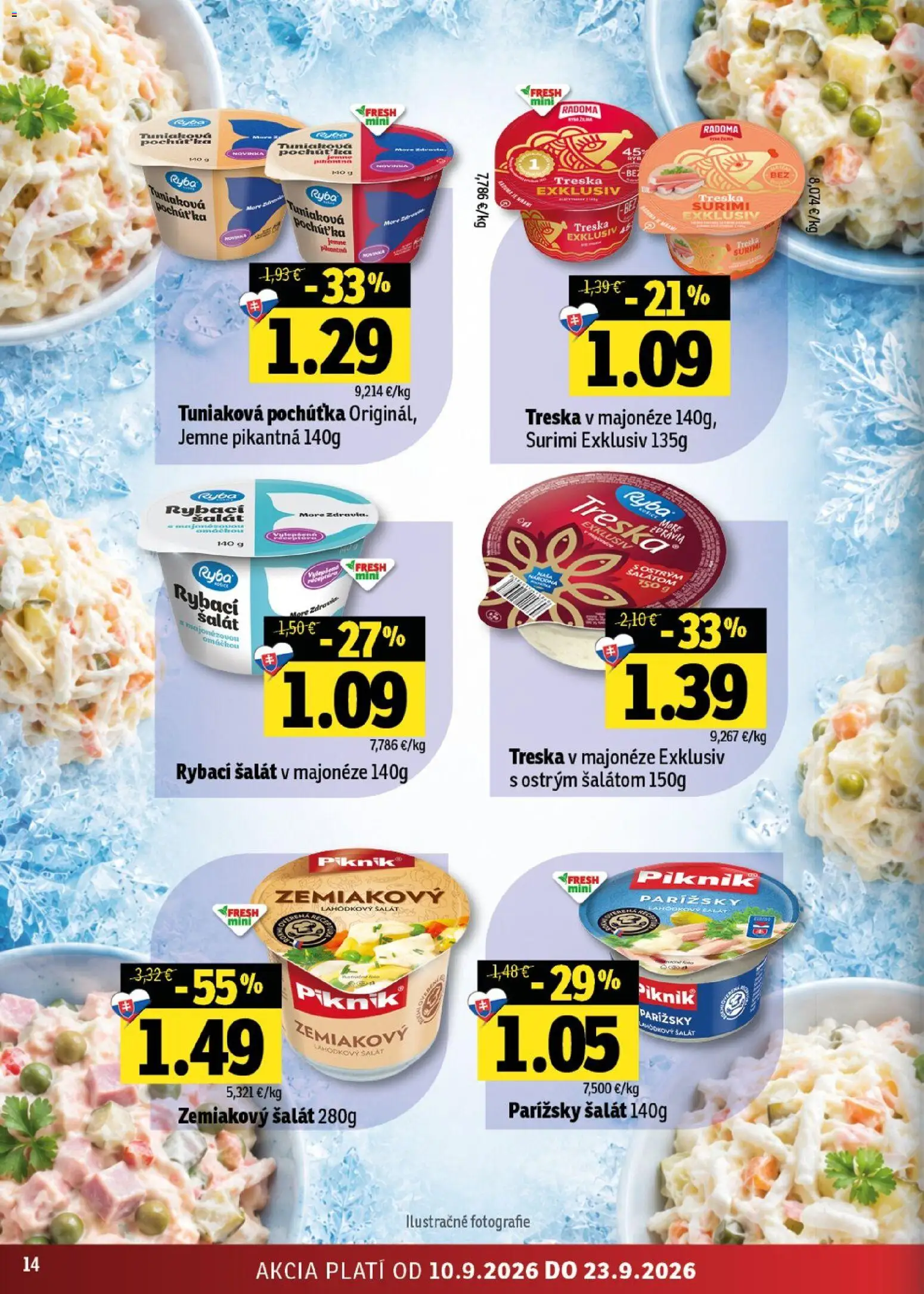 Nové Fresh akcie – leták je platný od 10.09.2026 | Strana: 14