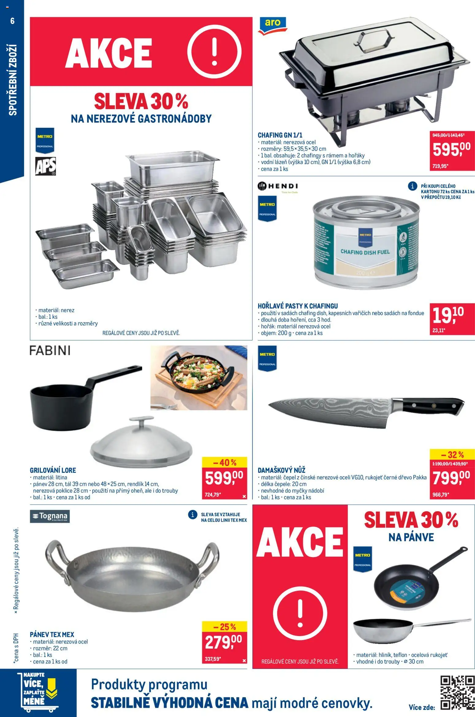 Makro leták - Nepotravinové zboží od 01.07.2026 | Strana: 6 | Produkty: Grilování, Pánev, Nůž, Rendlík