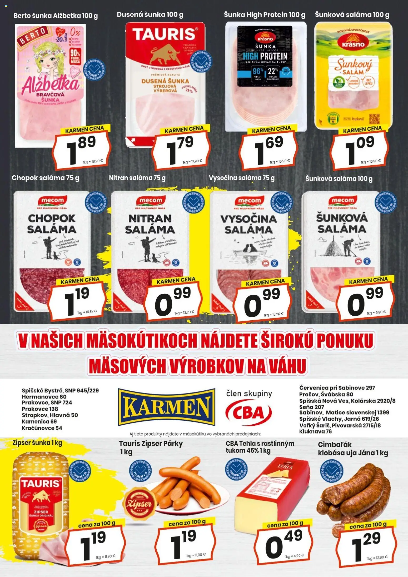 Nové KARMEN CBA akcie – leták je platný od 17.09.2026 | Strana: 4