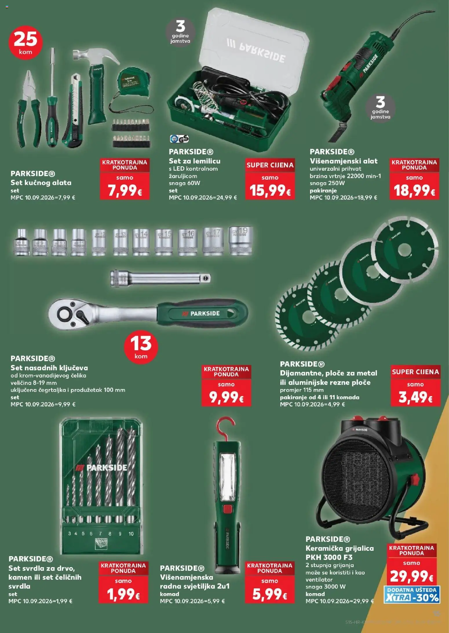 Kaufland katalog | vrijedi od 07.10.2026 | Stranica: 15 | Proizvodi: Ventilator, Svjetiljka, Set svrdla, Set alata