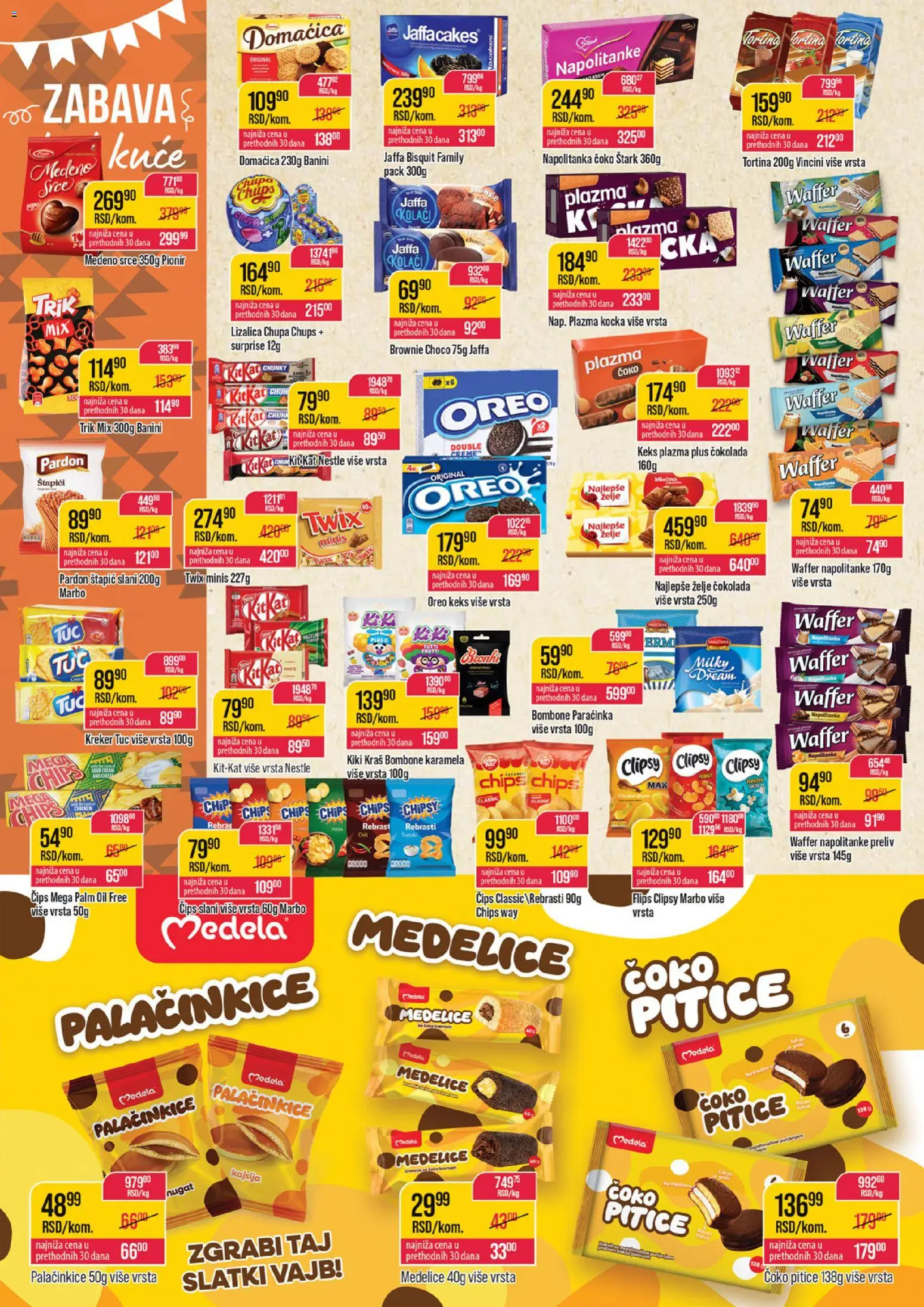 Zlatan Trag katalog - važi od 09.09.2026 | Strana: 8 | Proizvode: Bombone, Keks, Kolač, Oreo