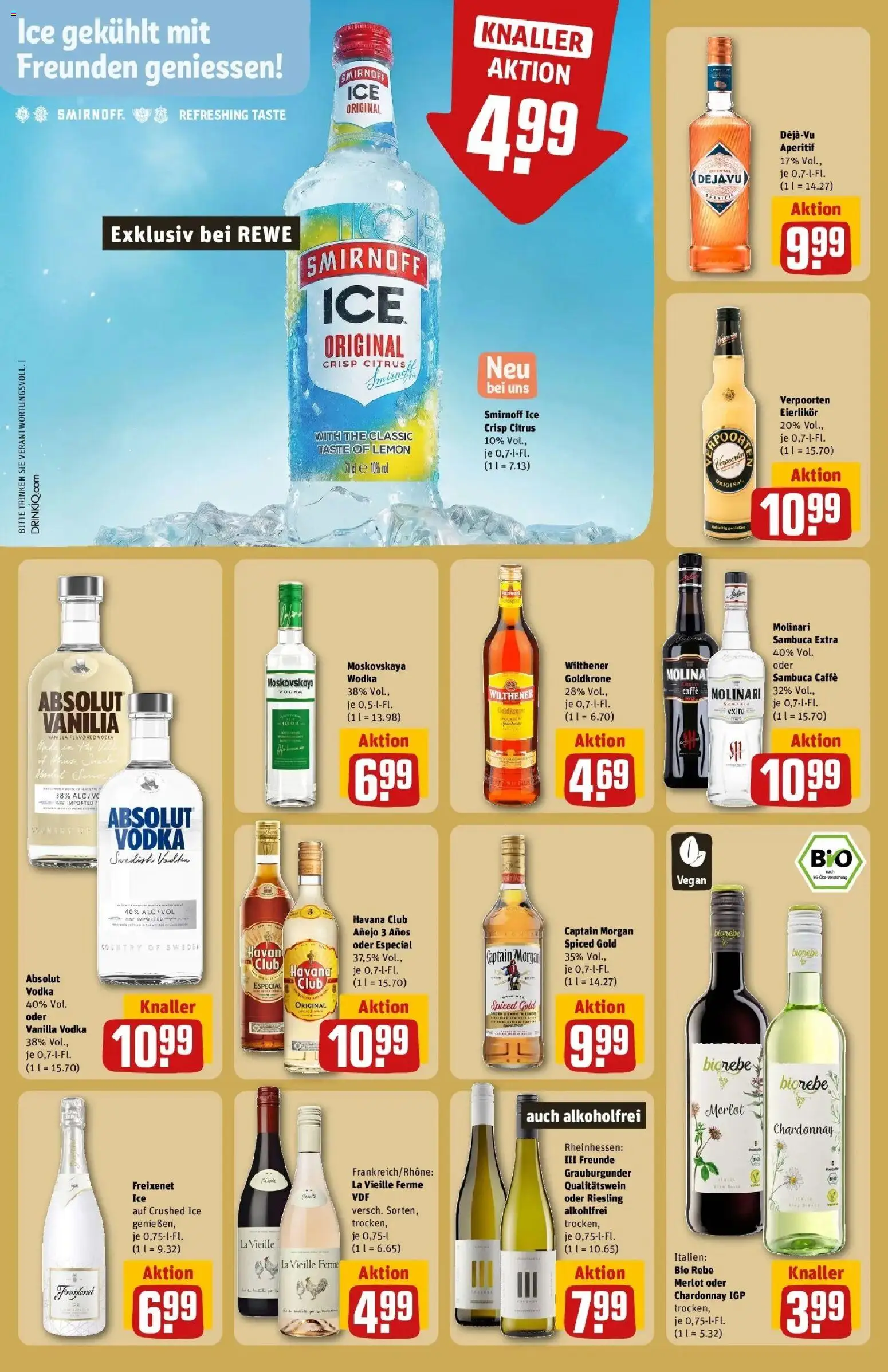 REWE Prospekt ab 28.09.2026 zum Blättern » Angebote | Seite: 30 | Produkte: Havana club, Freixenet, Captain morgan, Vodka