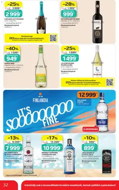 BACARDI CARTA BLANCA FEHÉR RUM, 1 l, 9299 Ft/l - amely érvényes a következő dátumtól: 2026.09.03. | Oldal: 32