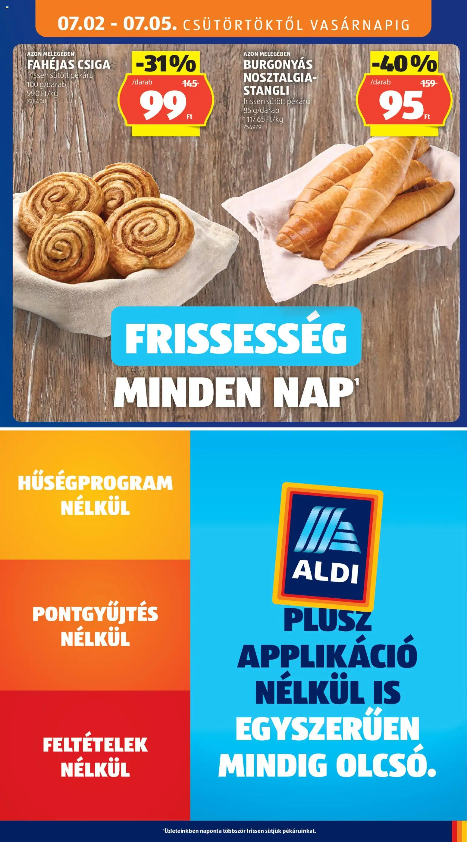 Aldi akciós ujság - amely érvényes a következő dátumtól: 2026.07.02. | Oldal: 13 | Termékek: Stangli