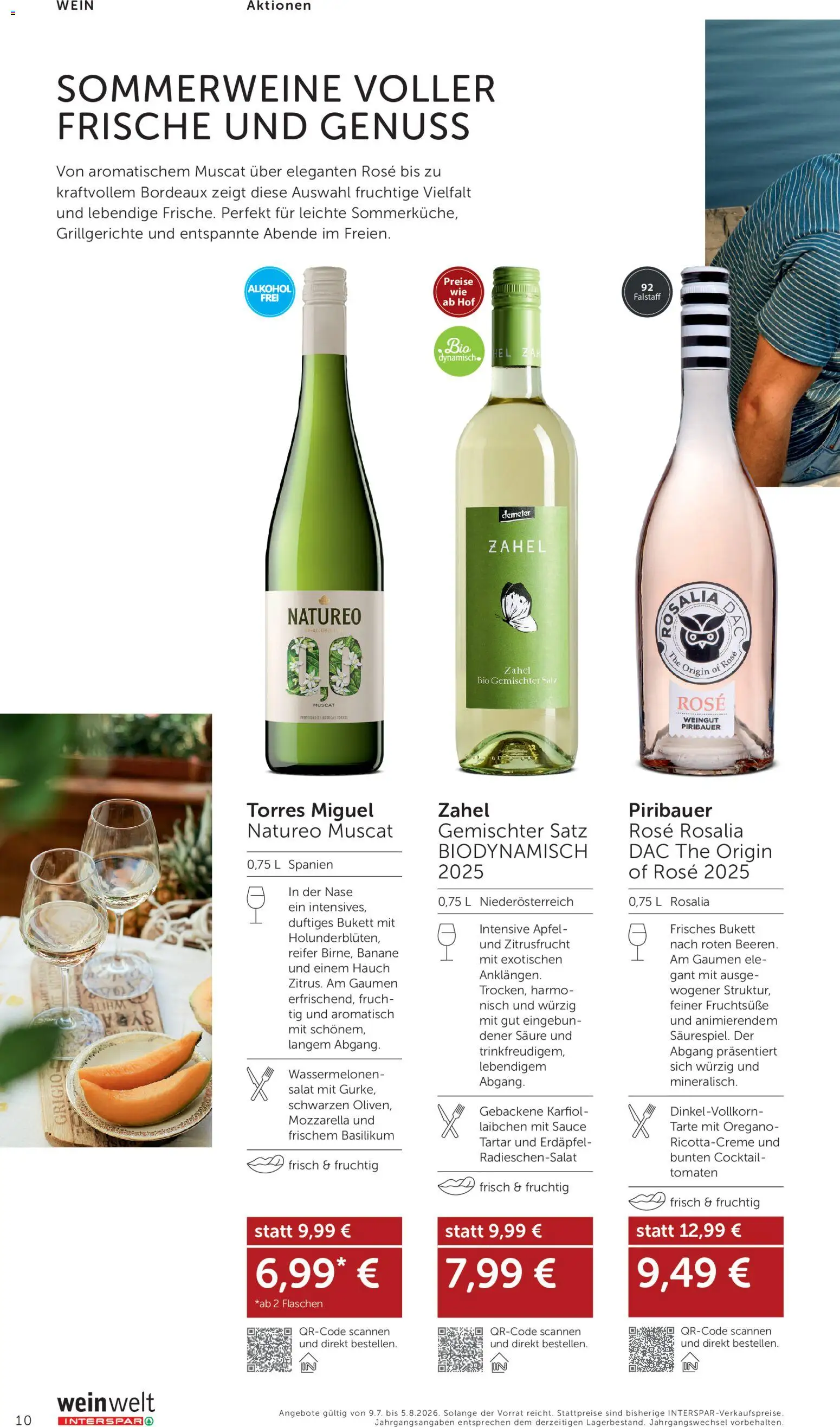 Interspar Wein Welt gültig ab 09.07.2026 | Seite: 10 | Produkte: Salat, Salz, Wein, Tomaten