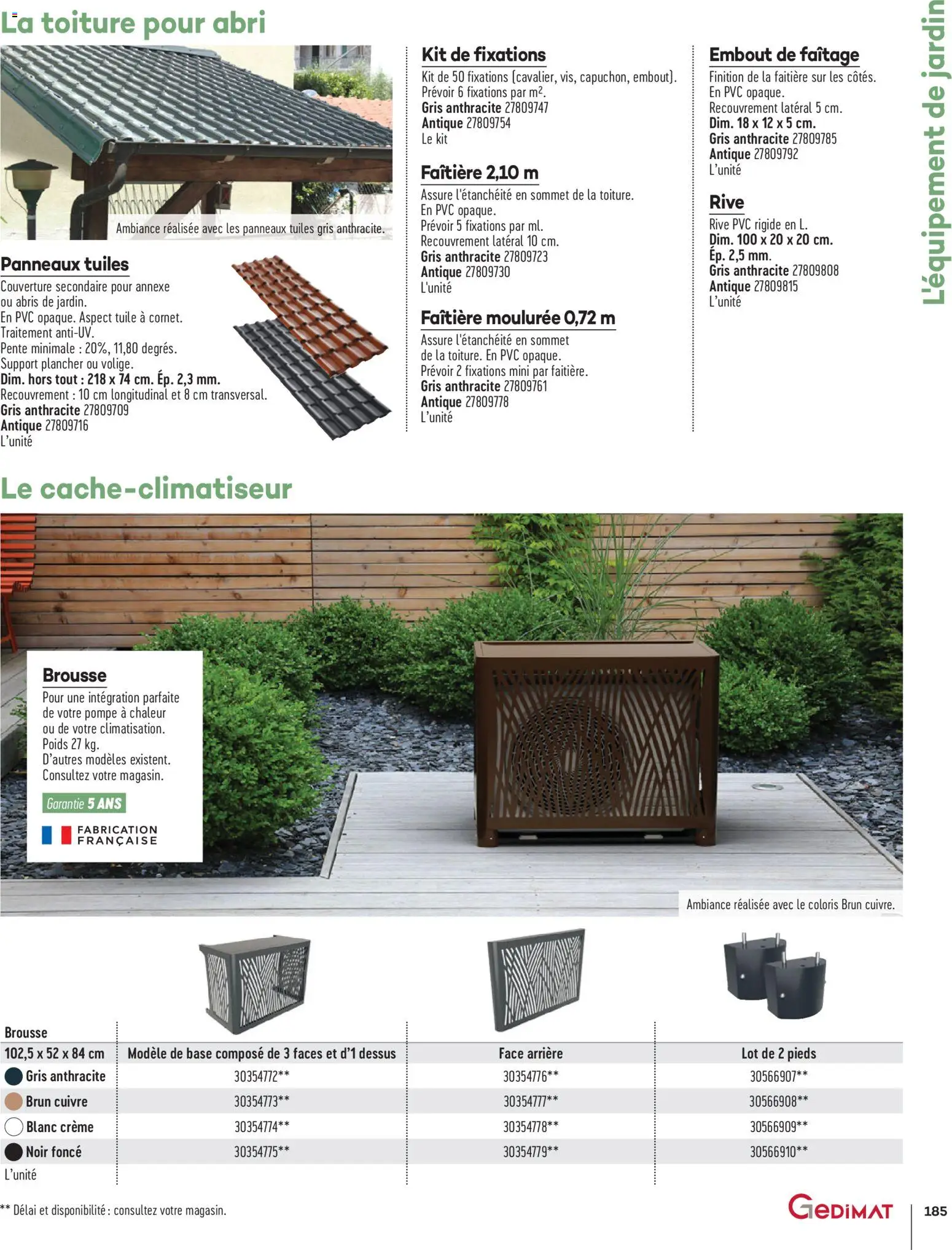{H1} | Page: 185 | Produits: Base, Poids, Couverture, Crème