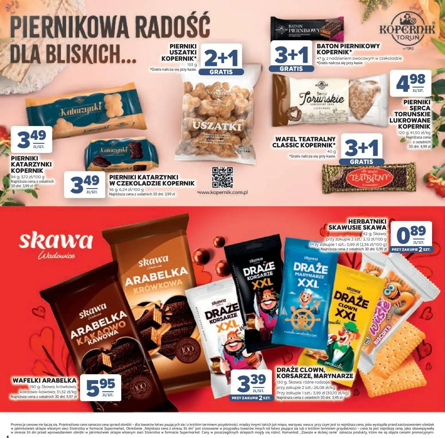 Stokrotka gazetka - Dzień Matki i Dziecka od 21.05.2026 | Strona: 4 | Produkty: Pierniki, Pierniki katarzynki, Herbatniki, Baton
