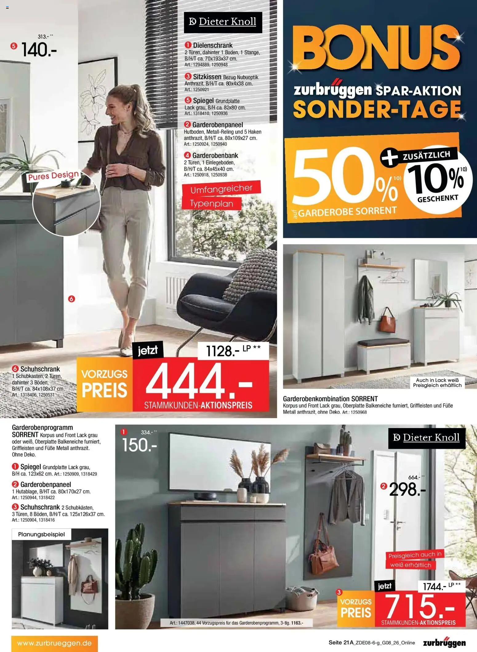 Zurbrüggen - Zurbrüggen: Bonus Sonder-Tage – gültig ab 31.07.2026 | Seite: 31 | Produkte: Spiegel