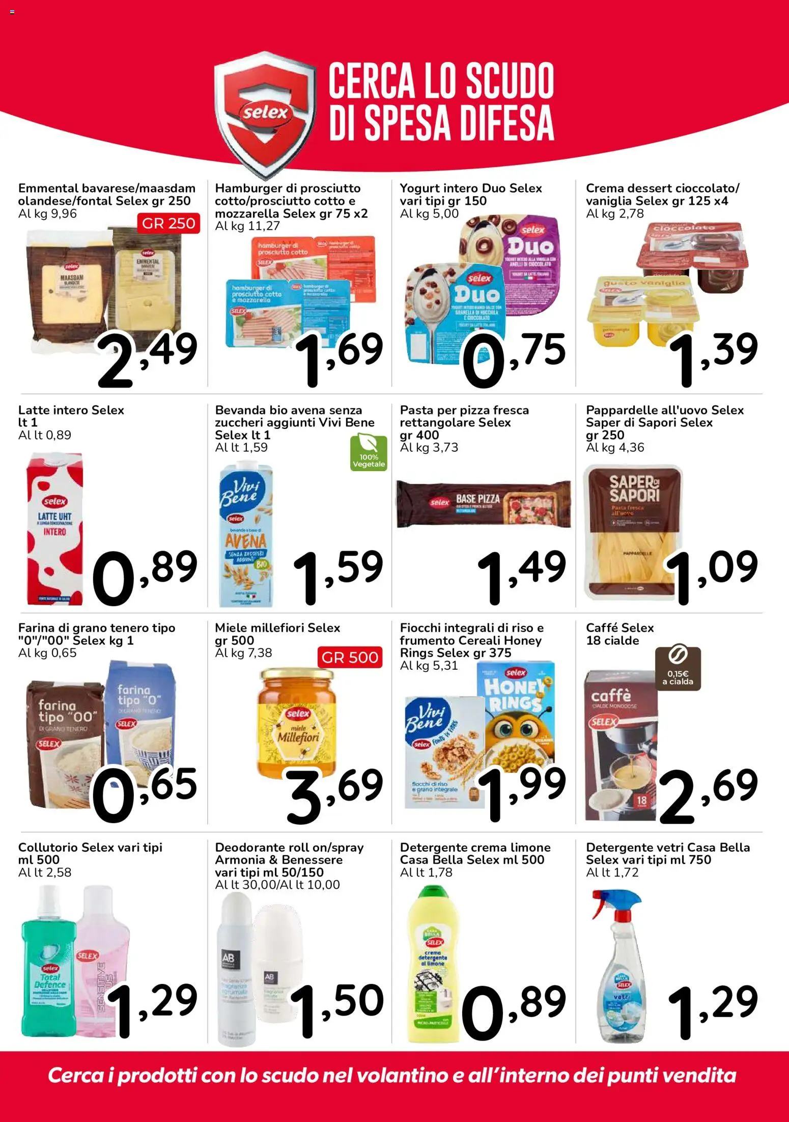 Volantino Famila del 15/10/2026 | Pagina: 52 | Prodotti: Prosciutto Cotto, Caffè, Cioccolato, Latte intero