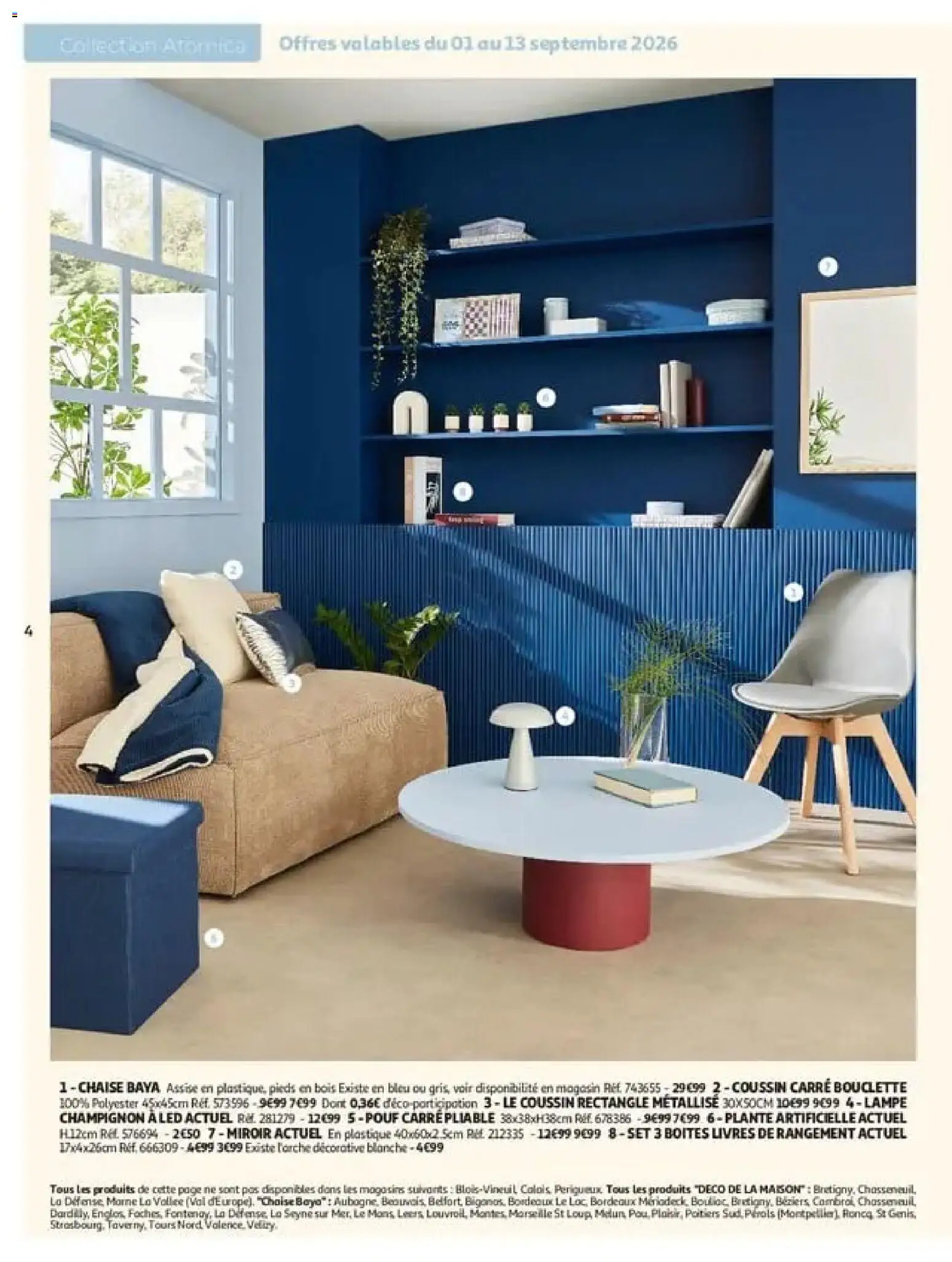 {H1} | Page: 4 | Produits: Livres, Plante artificielle, Pouf, Chaise