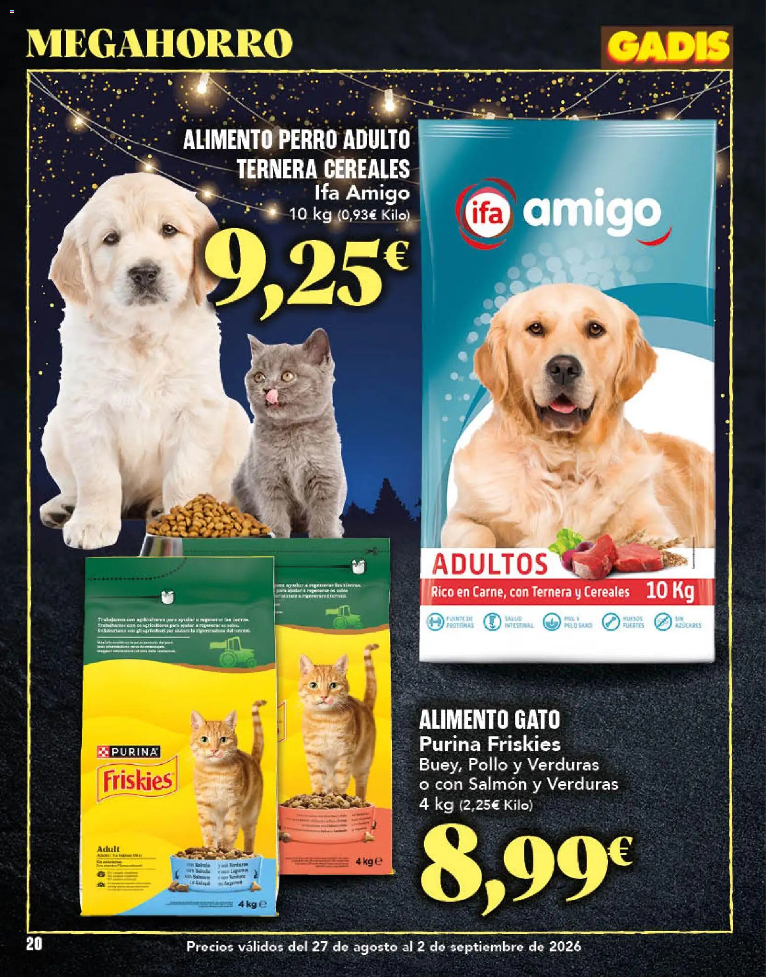 Gadis folleto │ válido desde el 27/08/2026 | Página: 20 | Productos: Verduras, Cereales, Salmón, Pollo