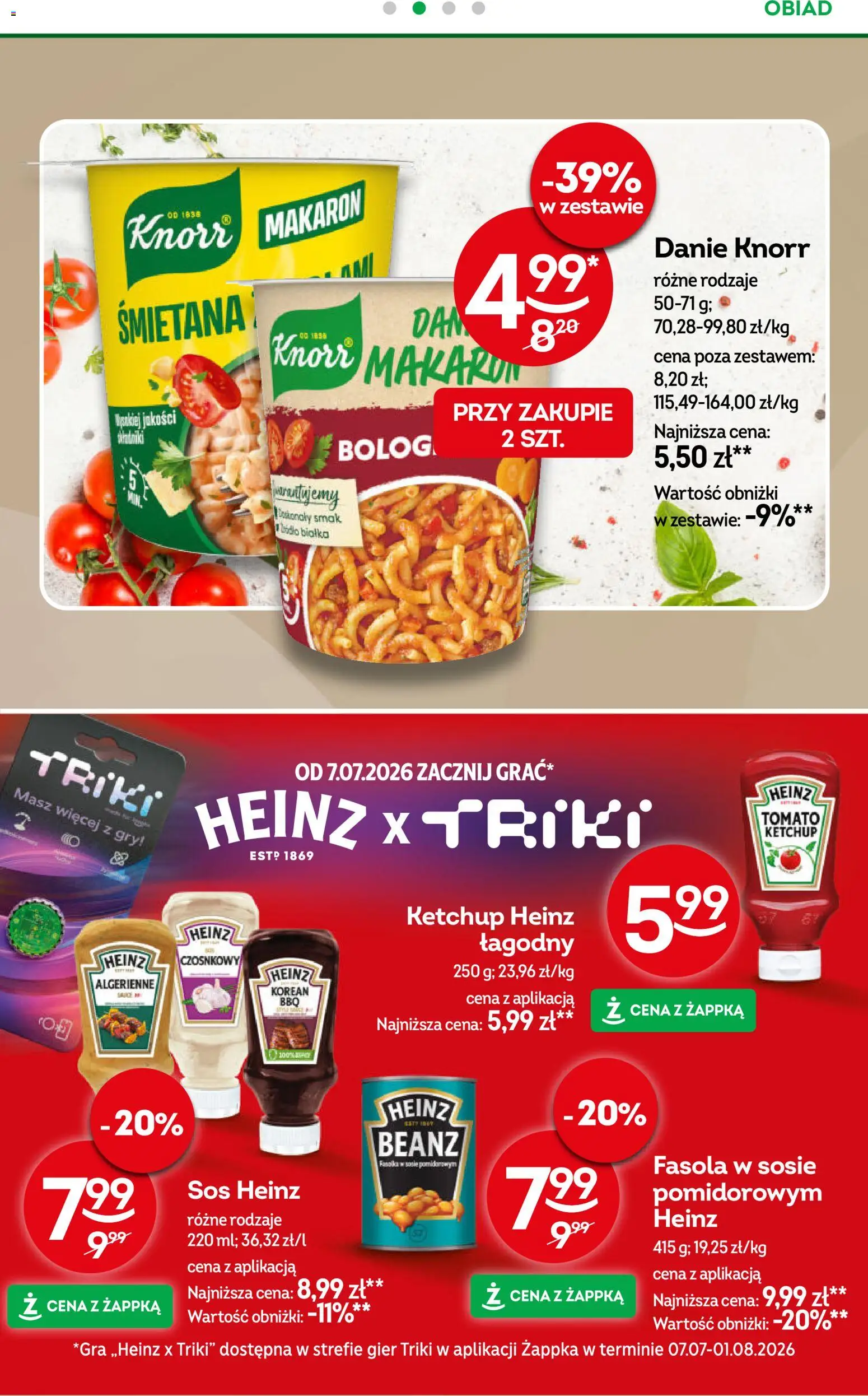 Żabka gazetka od 01.07.2026 | Strona: 85 | Produkty: Gry, Śmietana, Makaron, Sos