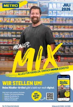 Metro  Monats-Mix ab 01.07.2026 gültig