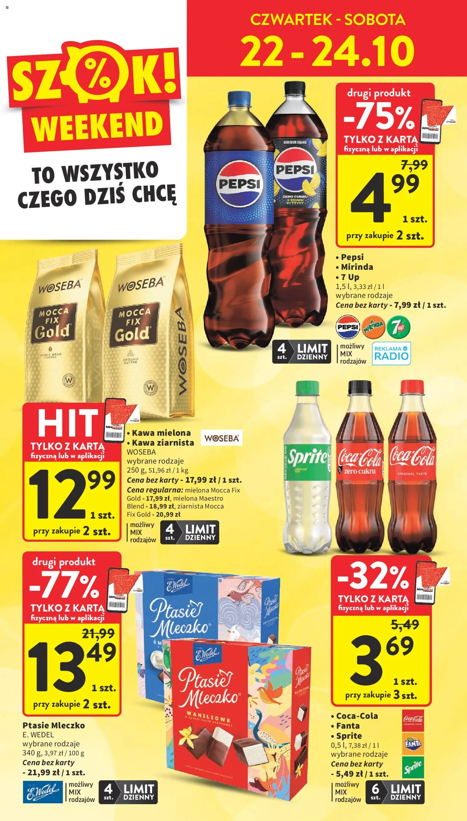 Intermarche gazetka od 22.10.2026 | Strona: 8 | Produkty: Karta, Sprite, Cytryny, Kawa mielona