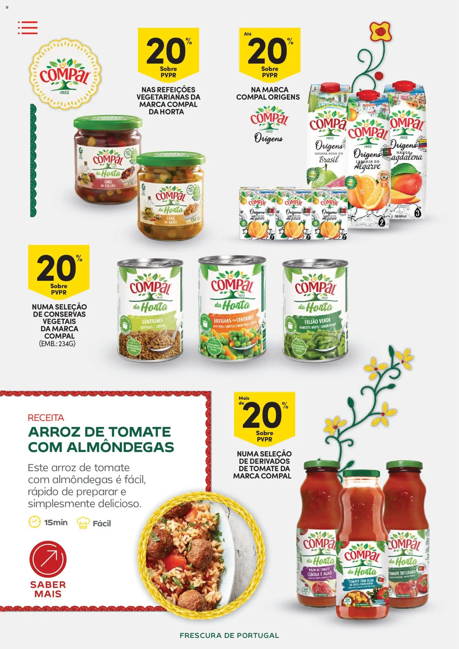 Continente - Frescura de Portugal Direto da origem │ válido de 05.05.2026 | Página: 52 | Produtos: Cebola, Sumo, Tomate, Cenoura