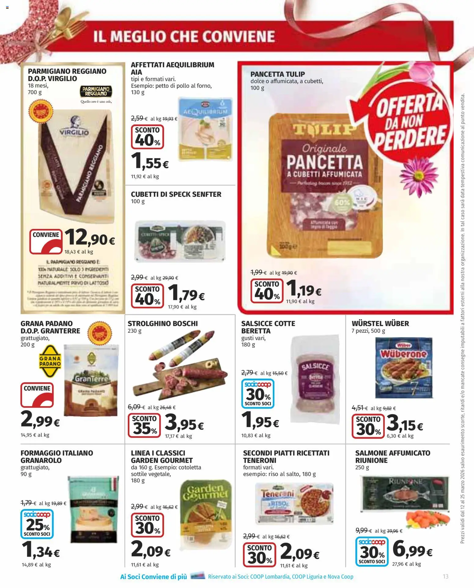 Volantino Ipercoop del 12.03.2026 | Pagina: 13 | Prodotti: Petto di Pollo, Pollo, Wurstel, Data