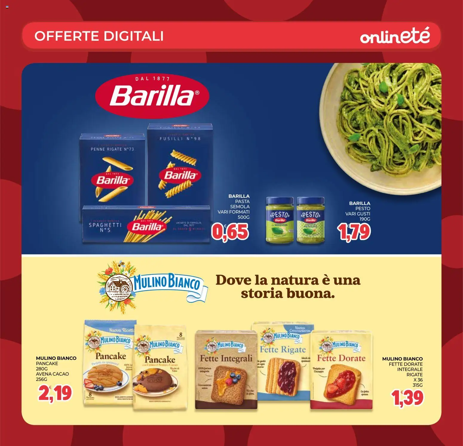 Volantino Eté del 13/10/2026 | Pagina: 34 | Prodotti: Barilla, Fusilli, Cacao, Semola