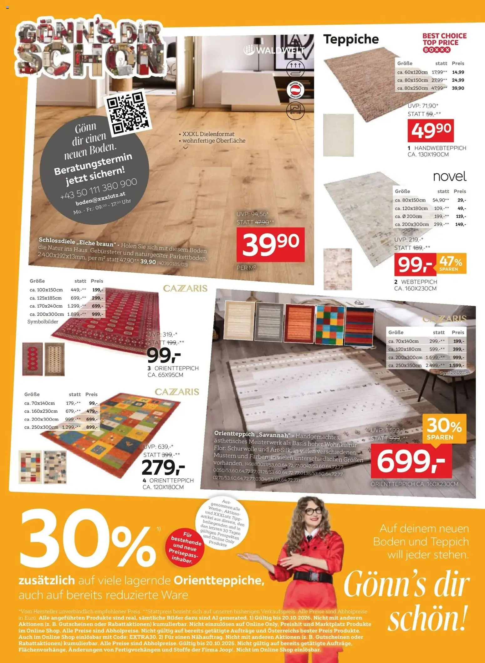 XXXLutz BEST PREIS von 13.10.2026 - Aktuelle Angebote | Seite: 12 | Produkte: Uhr, Teppich
