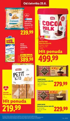 CANDY RUSH Desertina kakao tabla XXL, Za jelo i kuvanje - pregled Lidl kataloga - važi od 25.06.2026 | Strana: 39
