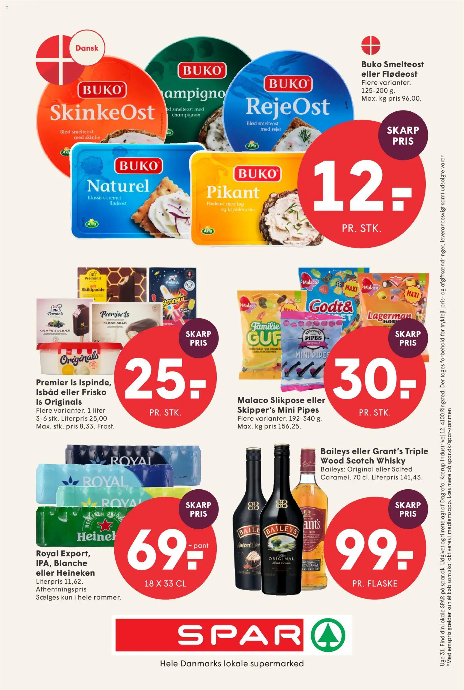 Spar tilbudsavis – gyldig fra 24/07/2026 | Side: 23 | Produkter: Champignon, Skinke, Solbær, Rejer