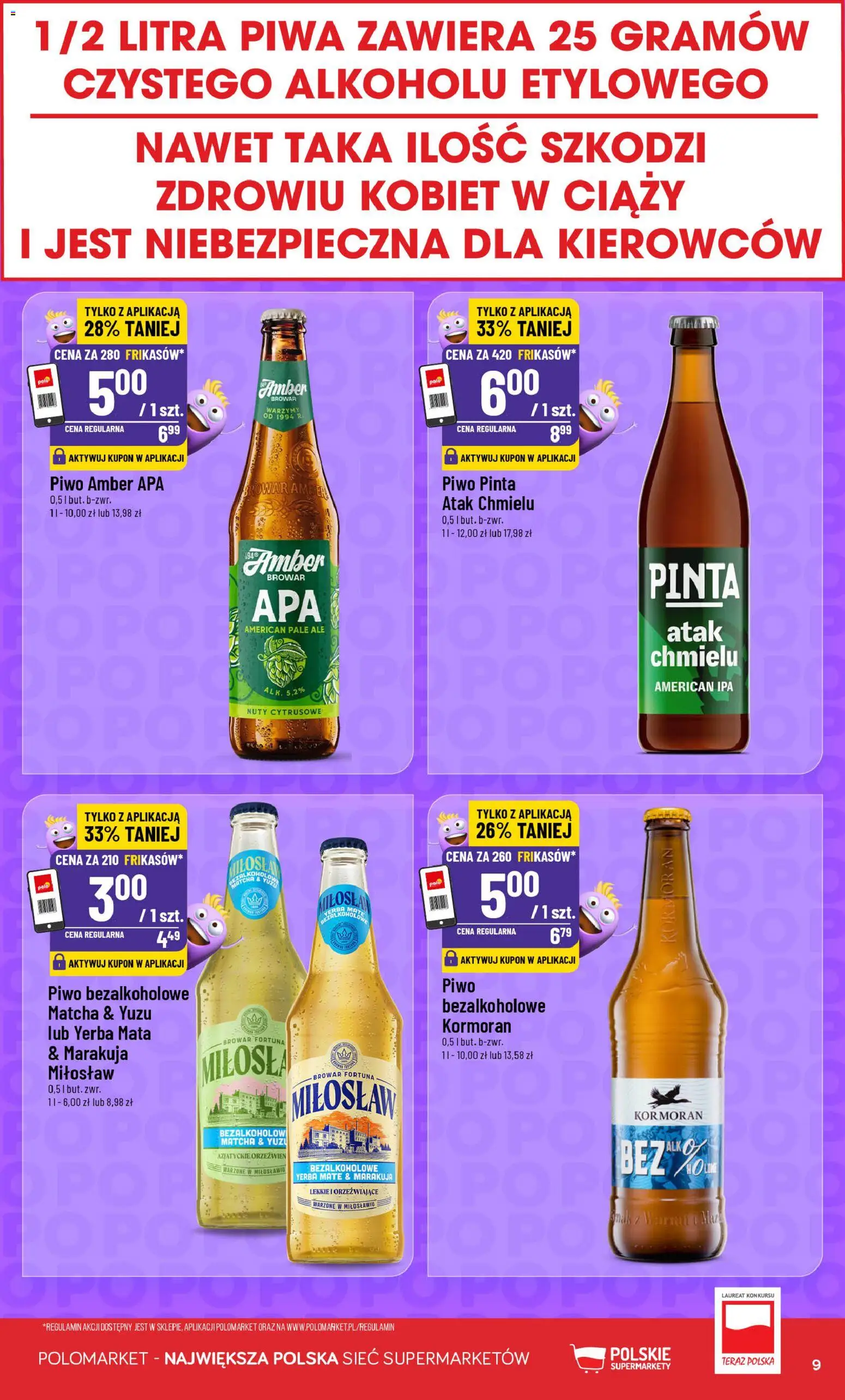 POLOmarket gazetka - Frikasowe Hity od 20.05.2026 | Strona: 9 | Produkty: Piwo, Yerba mate