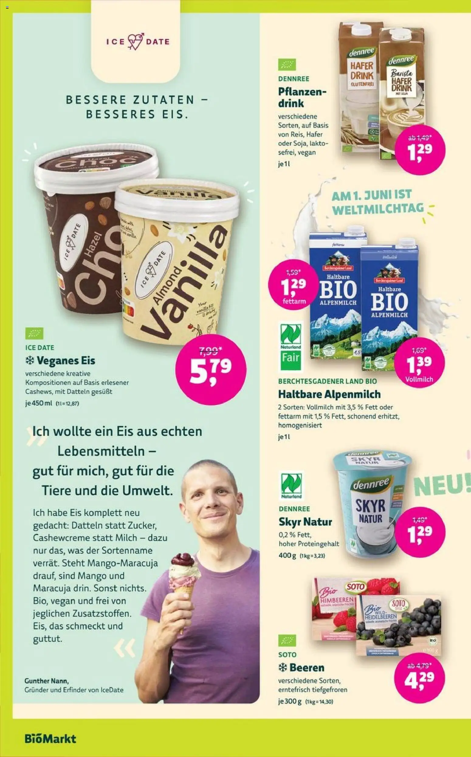 BioMarkt Prospekt 	 – gültig ab 20.05.2026 | Seite: 6 | Produkte: Skyr, Heidelbeeren, Mango, Eis