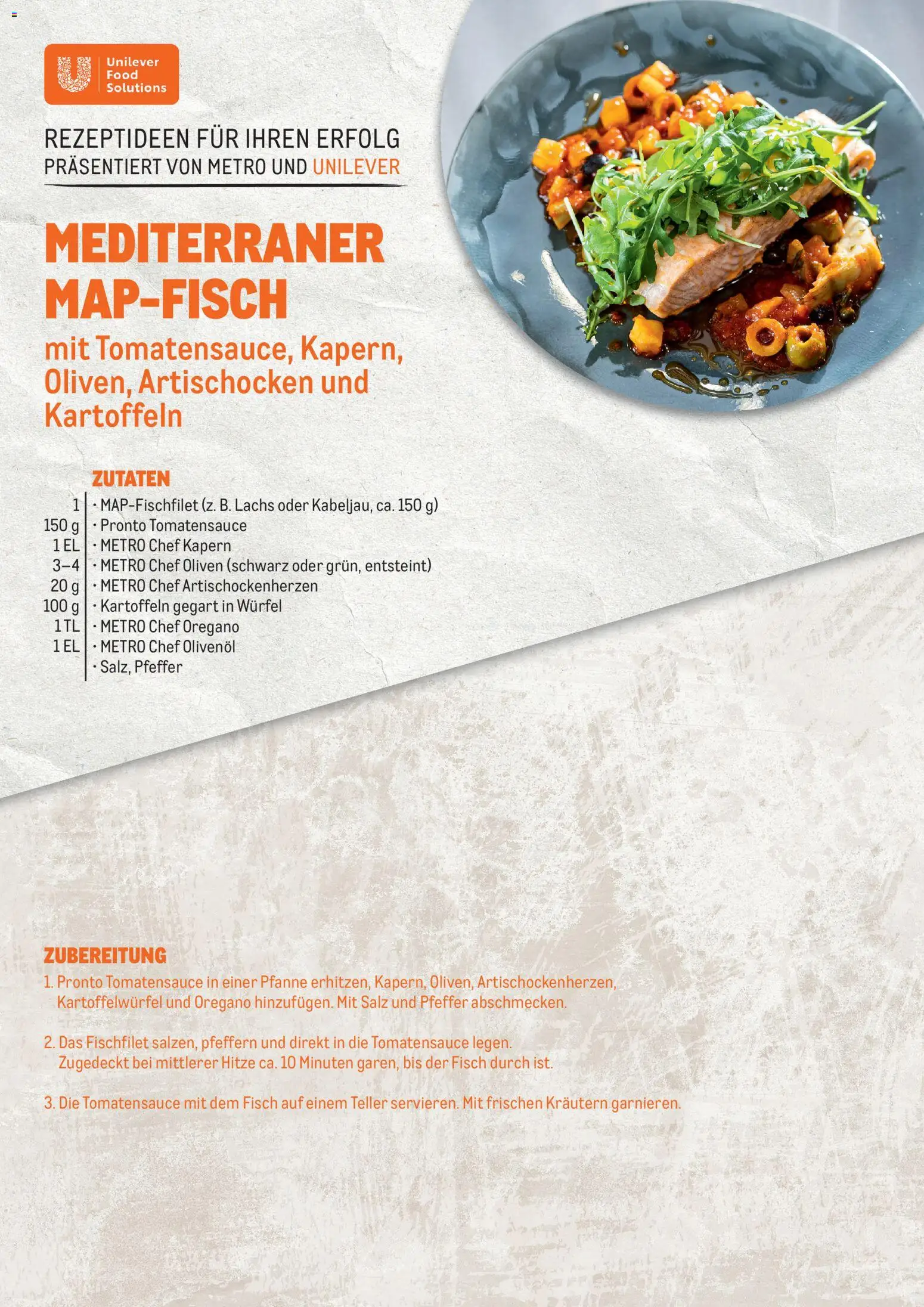 Metro angebote Mediterraner Map-Fisch gültig ab 23.10.2026 | Seite: 1 | Produkte: Salz, Pfeffer, Oliven, Fisch