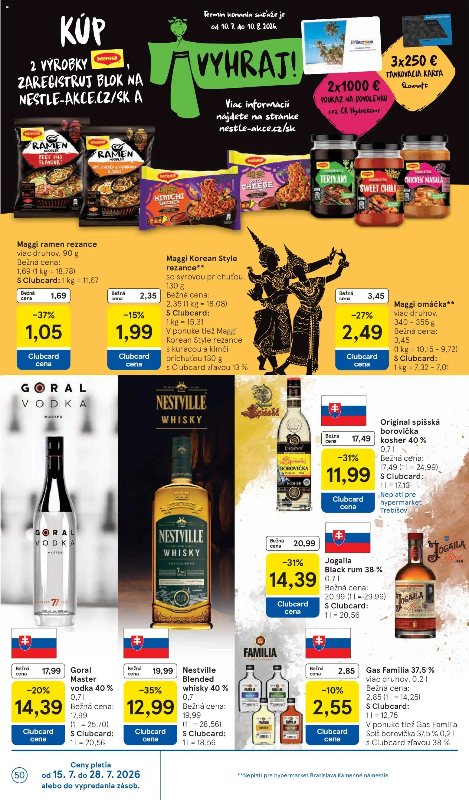 Nové Tesco akcie – leták je platný od 15.07.2026 | Strana: 50